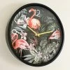 Darthome Limited Round Tropical Flamingo Wall Clock