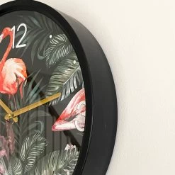 Darthome Limited Round Tropical Flamingo Wall Clock -Décor Dreams Shop IMG E1331