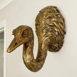 Darthome Limited Gold Ostrich Wall Decoration -Décor Dreams Shop IMG E1341