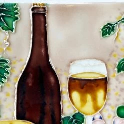 Darthome Limited Cheese And Wine Ceramic Tile Wall Art 8x8" -Décor Dreams Shop IMG E1404