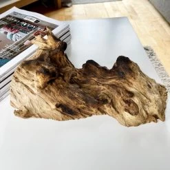 Darthome Limited Molten 20cm Fruit Bowl On Teak Root Stand -Décor Dreams Shop IMG E1415