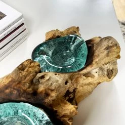 Darthome Limited Molten Glass Double Candle Holder On Teak Root Stand 14 Darthome Limited Molten Glass Double Candle Holder On Teak Root Stand -Décor Dreams Shop IMG E1425