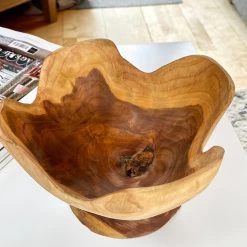 Darthome Limited Teak Wood Buttercup Bowl -Décor Dreams Shop IMG E1488