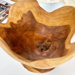 Darthome Limited Teak Wood Buttercup Bowl -Décor Dreams Shop IMG E1490