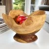 Darthome Limited Teak Wood Buttercup Bowl -Décor Dreams Shop IMG E1492