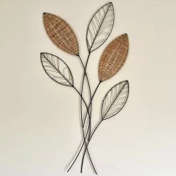 Darthome Limited Woven Leaf Metal Wall Art
