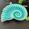 Darthome Limited Ceramic Teal Blue Sea Shell Decorative Trinket Dish