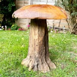 Darthome Limited Tall Teak Root Mushroom Sculpture 42cm -Décor Dreams Shop IMG E1589