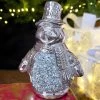 Darthome Limited Silver Sparkle Snowman Ornament