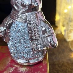 Darthome Limited Silver Sparkle Snowman Ornament -Décor Dreams Shop IMG E1752