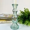 Darthome Limited Recycled Glass Clear Candlestick Holder 20cm 1 Darthome Limited Recycled Glass Clear Candlestick Holder 20cm -Décor Dreams Shop IMG E1765
