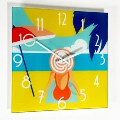 Darthome Limited South Beach Lounging Glass Wall Clock