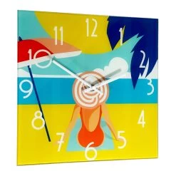 Darthome Limited South Beach Lounging Glass Wall Clock -Décor Dreams Shop IMG E1843copy