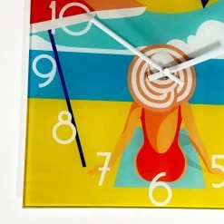 Darthome Limited South Beach Lounging Glass Wall Clock -Décor Dreams Shop IMG E1848