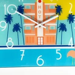 Darthome Limited South Beach Hotel Glass Wall Clock -Décor Dreams Shop IMG E1859