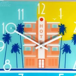 Darthome Limited South Beach Hotel Glass Wall Clock -Décor Dreams Shop IMG E1860
