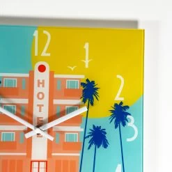 Darthome Limited South Beach Hotel Glass Wall Clock -Décor Dreams Shop IMG E1861 6d85730a 3e8e 4ffc 9758 c5bab54cc2dc