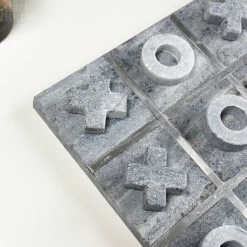 Darthome Limited Grey Marble Tic Tac Toe Game -Décor Dreams Shop IMG E1988