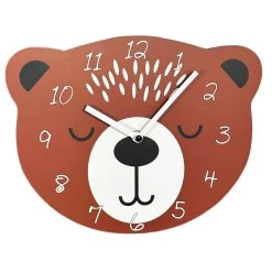 Darthome Limited Brown Bear Head Childrens Wall Clock -Décor Dreams Shop IMG E2125copy