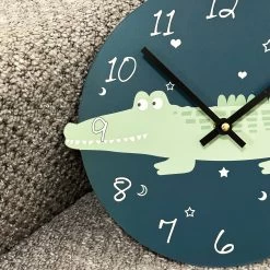 Darthome Limited Round Crocodile Childrens Wall Clock -Décor Dreams Shop IMG E2173