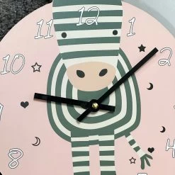 Darthome Limited Round Zebra Childrens Wall Clock -Décor Dreams Shop IMG E2185