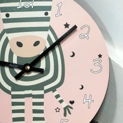 Darthome Limited Round Zebra Childrens Wall Clock -Décor Dreams Shop IMG E2188 6869c67f d9d6 45c7 9b0e efe5ca1ea04c