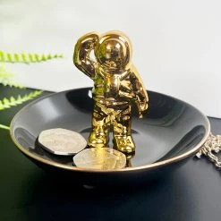 Darthome Limited Black & Gold Spacemen Trinket Dish