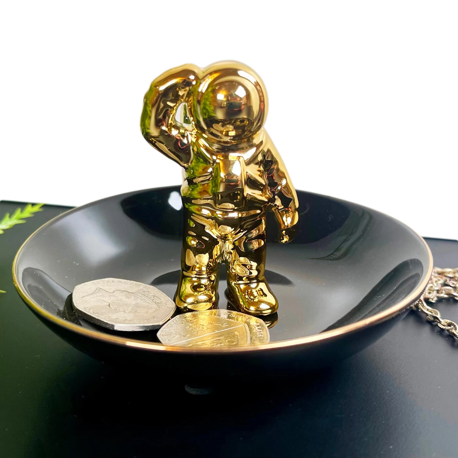 Darthome Limited Black & Gold Spacemen Trinket Dish 8 Darthome Limited Black & Gold Spacemen Trinket Dish - Image 6