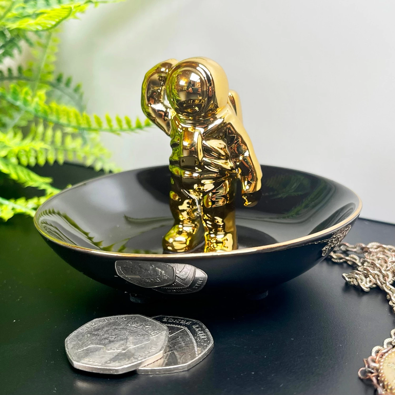 Darthome Limited Black & Gold Spacemen Trinket Dish 7 Darthome Limited Black & Gold Spacemen Trinket Dish - Image 5