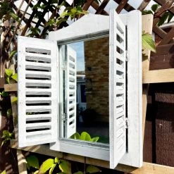 Darthome Limited French Country Shutter Window Wall Mirror -Décor Dreams Shop IMG E2559
