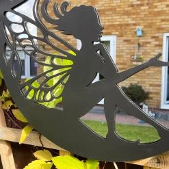 Darthome Limited Round Fairy Silhouette Garden Mirror -Décor Dreams Shop IMG E2565