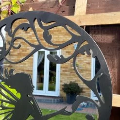 Darthome Limited Round Fairy Silhouette Garden Mirror -Décor Dreams Shop IMG E2567