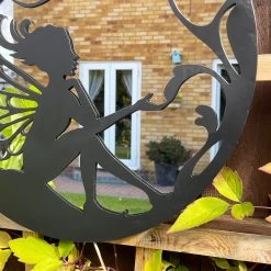 Darthome Limited Round Fairy Silhouette Garden Mirror -Décor Dreams Shop IMG E2568