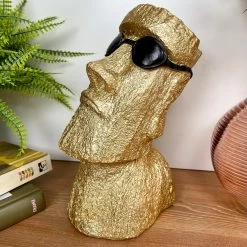 Darthome Limited Gold Cool Easter Island Head Ornament