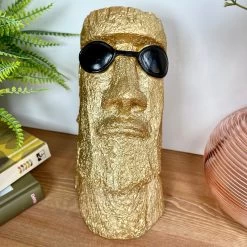 Darthome Limited Gold Cool Easter Island Head Ornament -Décor Dreams Shop IMG E2943