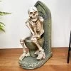 Darthome Limited Halloween Skeleton On The Toilet Ornament
