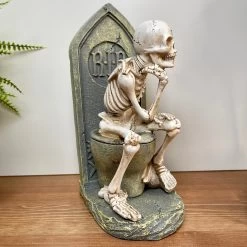 Darthome Limited Halloween Skeleton On The Toilet Ornament -Décor Dreams Shop IMG E2966