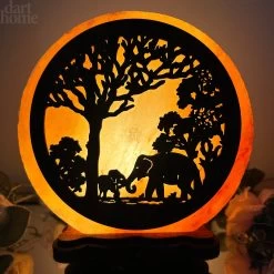 Darthome Limited Elephant Sunset Salt Lamp -Décor Dreams Shop IMG E2970