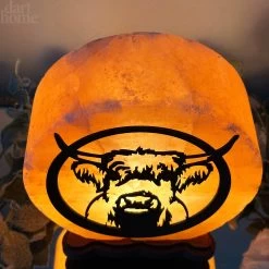 Darthome Limited Highland Cow Salt Lamp -Décor Dreams Shop IMG E2998