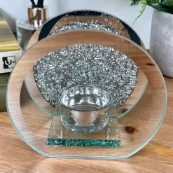 Darthome Limited Diamante Crystal Mirrored Tealight Holder -Décor Dreams Shop IMG E3043