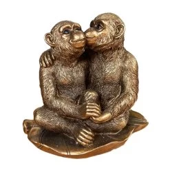 Darthome Limited Bronze Romantic Monkey Couple Figurine -Décor Dreams Shop IMG E3154copy