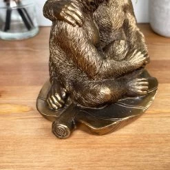 Darthome Limited Bronze Romantic Monkey Couple Figurine -Décor Dreams Shop IMG E3162