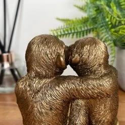 Darthome Limited Bronze Romantic Monkey Couple Figurine -Décor Dreams Shop IMG E3164