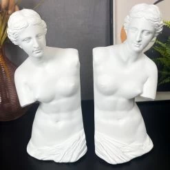 Darthome Limited White Roman Goddess Venus Bookends Set