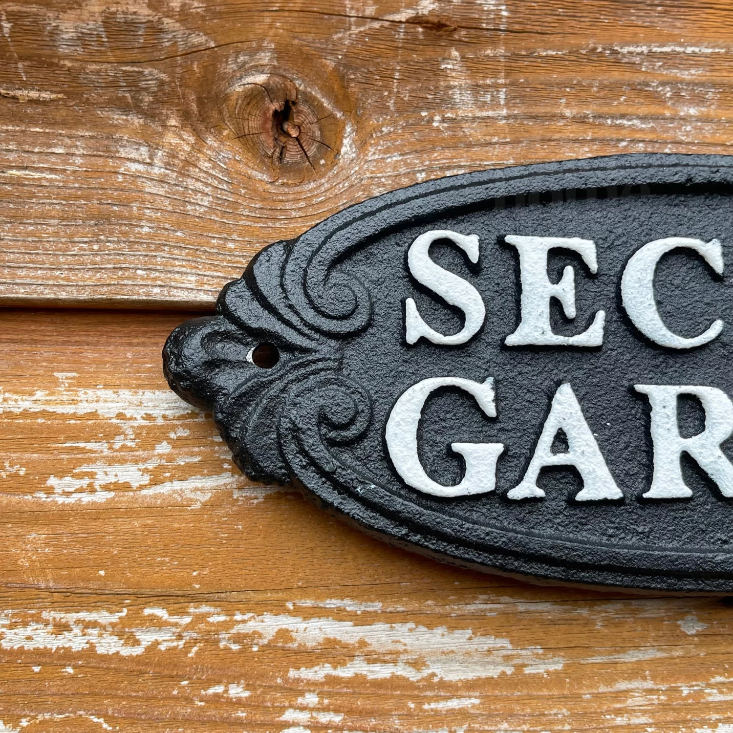 Darthome Limited Secret Garden Black Cast Iron Sign 5 Darthome Limited Secret Garden Black Cast Iron Sign - Image 3