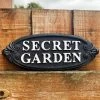 Darthome Limited Secret Garden Black Cast Iron Sign