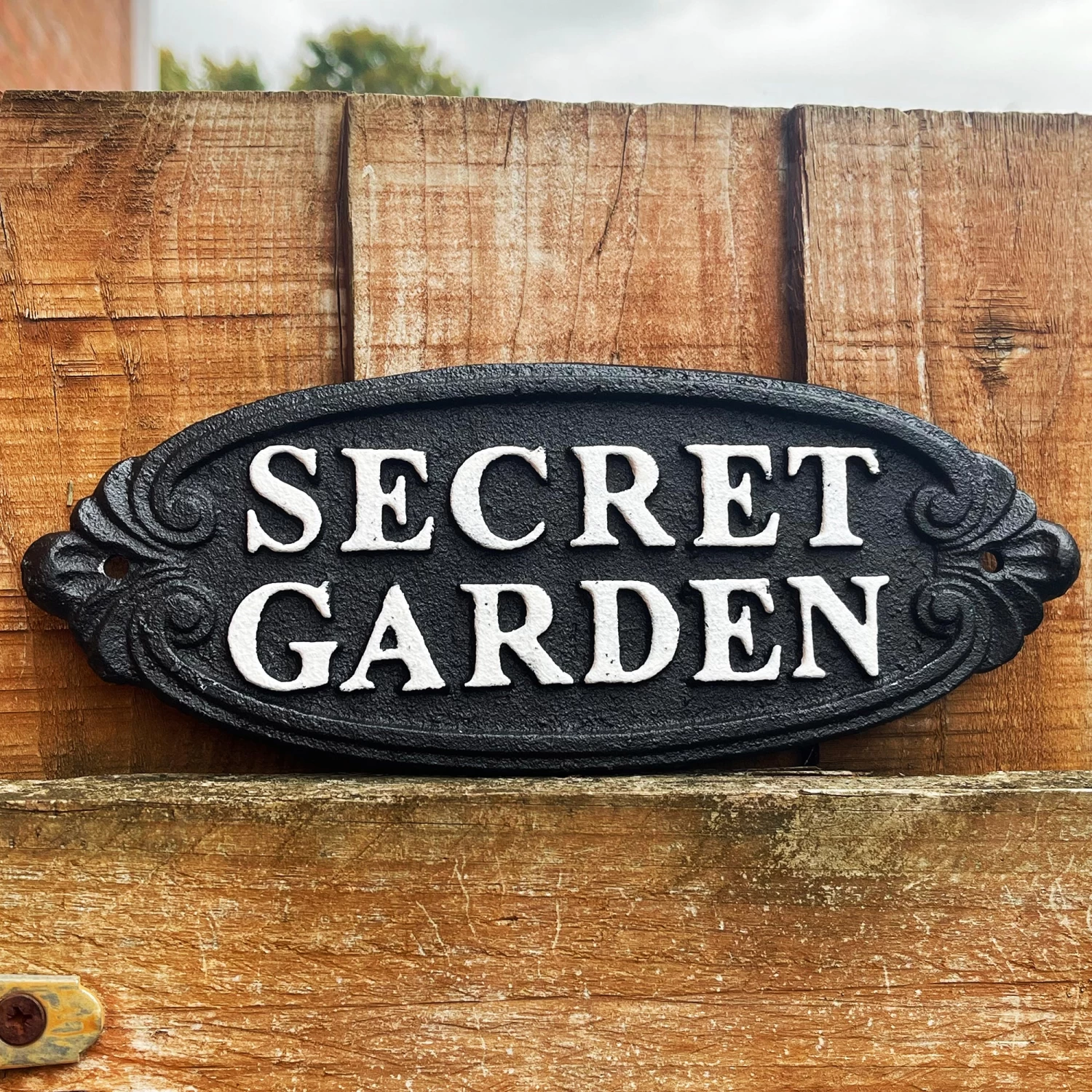 Darthome Limited Secret Garden Black Cast Iron Sign 3 Darthome Limited Secret Garden Black Cast Iron Sign