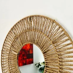 Darthome Limited Woven Paper Rope Wall Mirror 50cm X 50cm 12 Darthome Limited Woven Paper Rope Wall Mirror 50cm X 50cm -Décor Dreams Shop IMG E3624