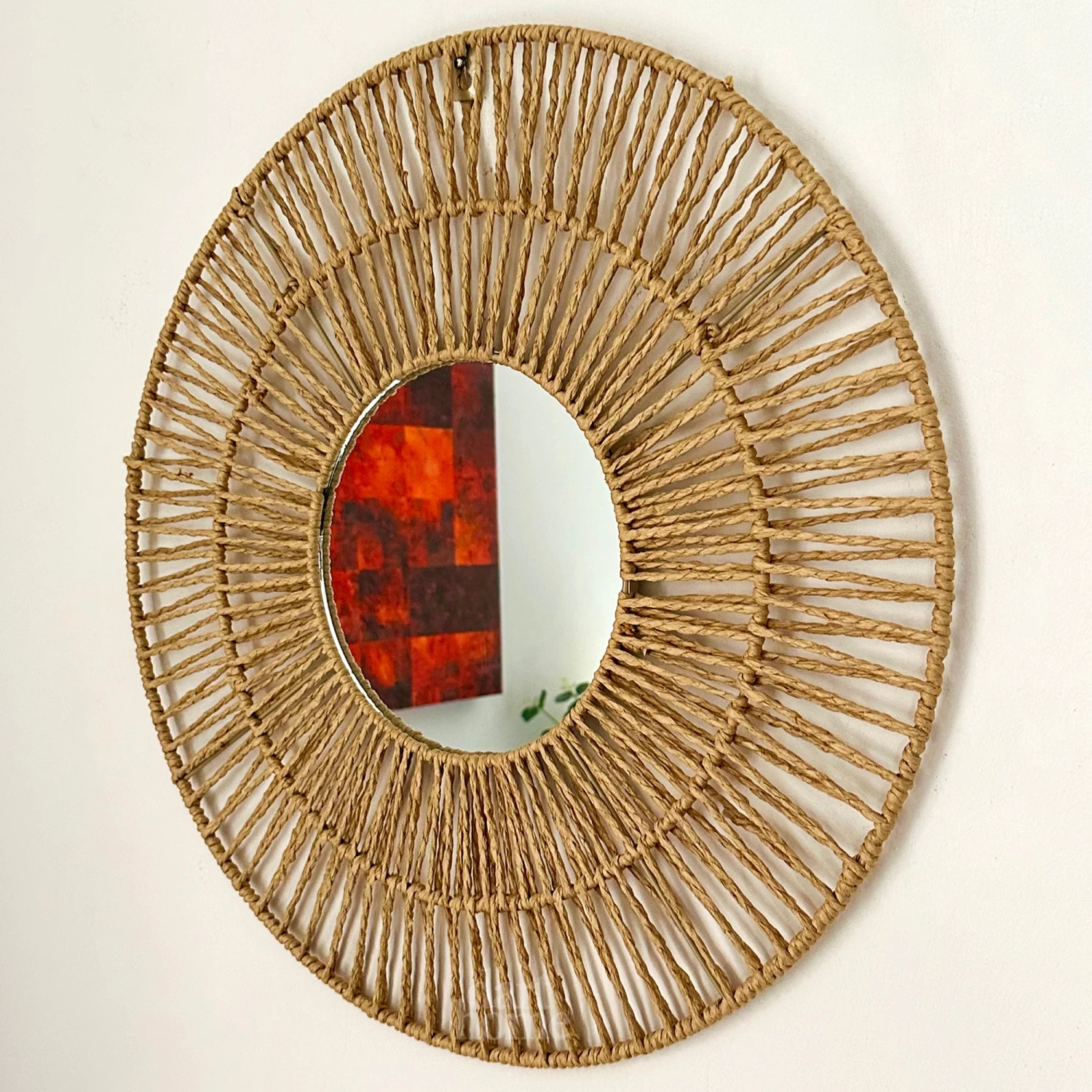 Darthome Limited Woven Paper Rope Wall Mirror 50cm X 50cm 3 Darthome Limited Woven Paper Rope Wall Mirror 50cm X 50cm