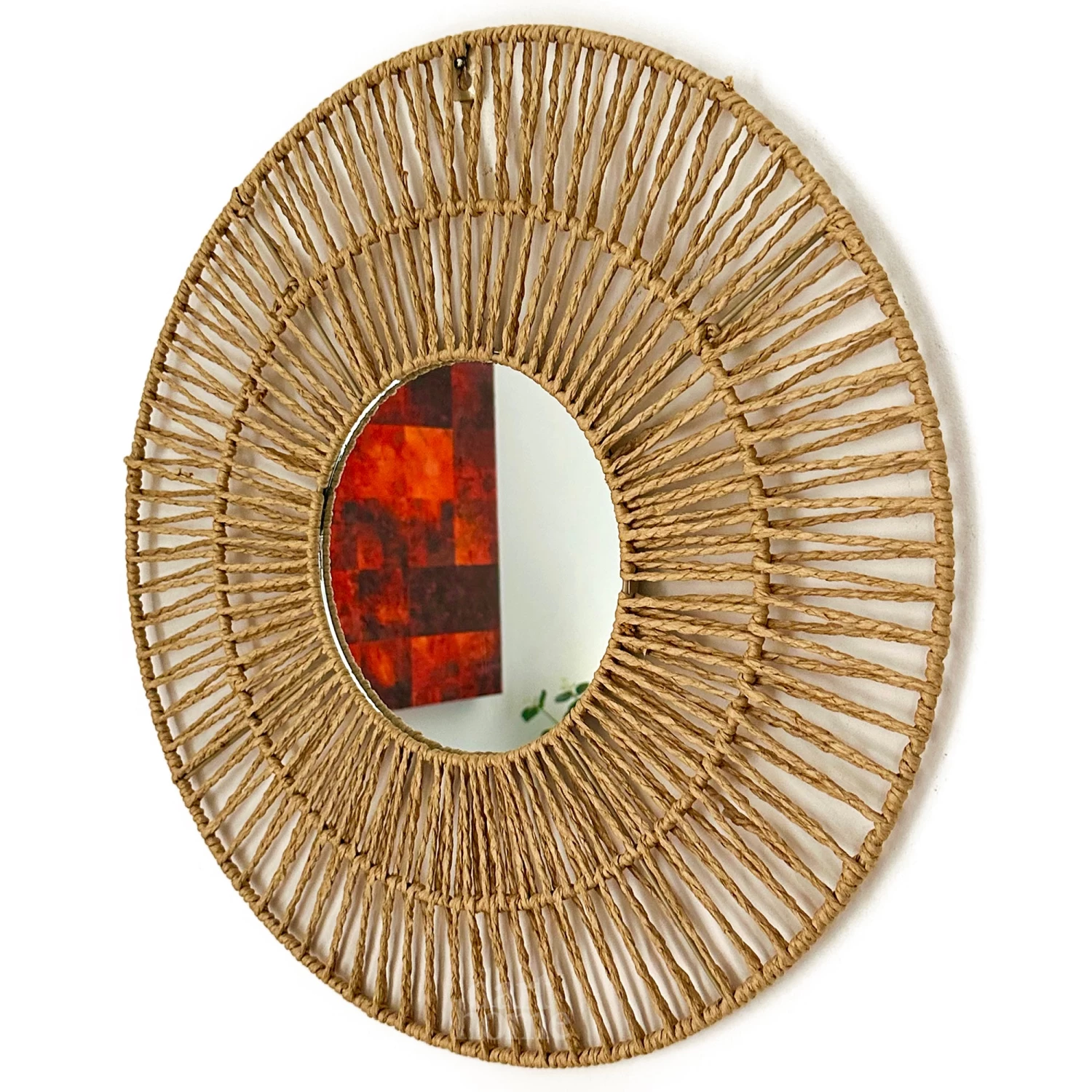 Darthome Limited Woven Paper Rope Wall Mirror 50cm X 50cm 8 Darthome Limited Woven Paper Rope Wall Mirror 50cm X 50cm - Image 6